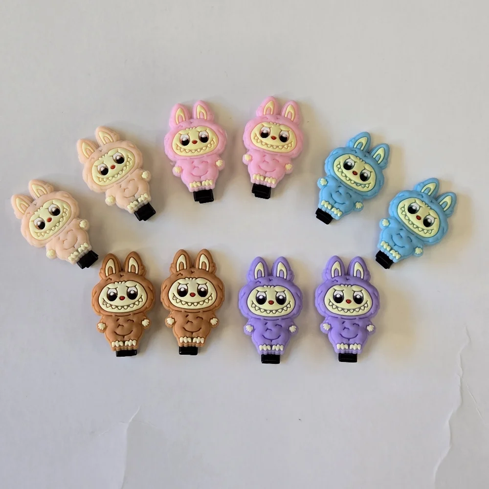 Set Of 2 Mini Labubu Hair Clips